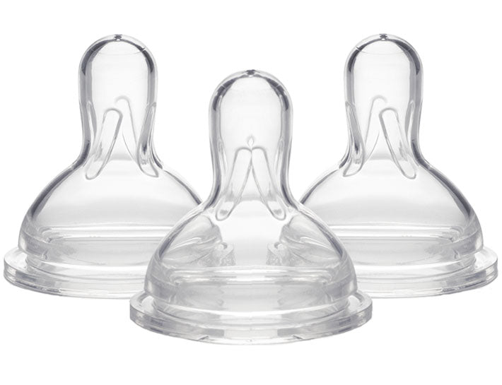 WIDE BASED NIPPLE SLOW FLOW 3 Pk