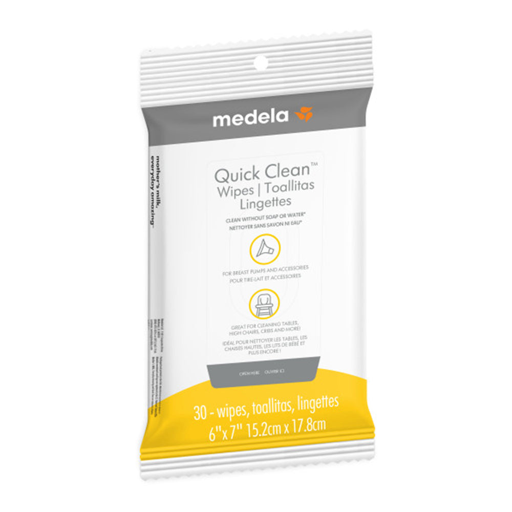 Quick Clean Breast pump Accessory Wipes 24 pk.