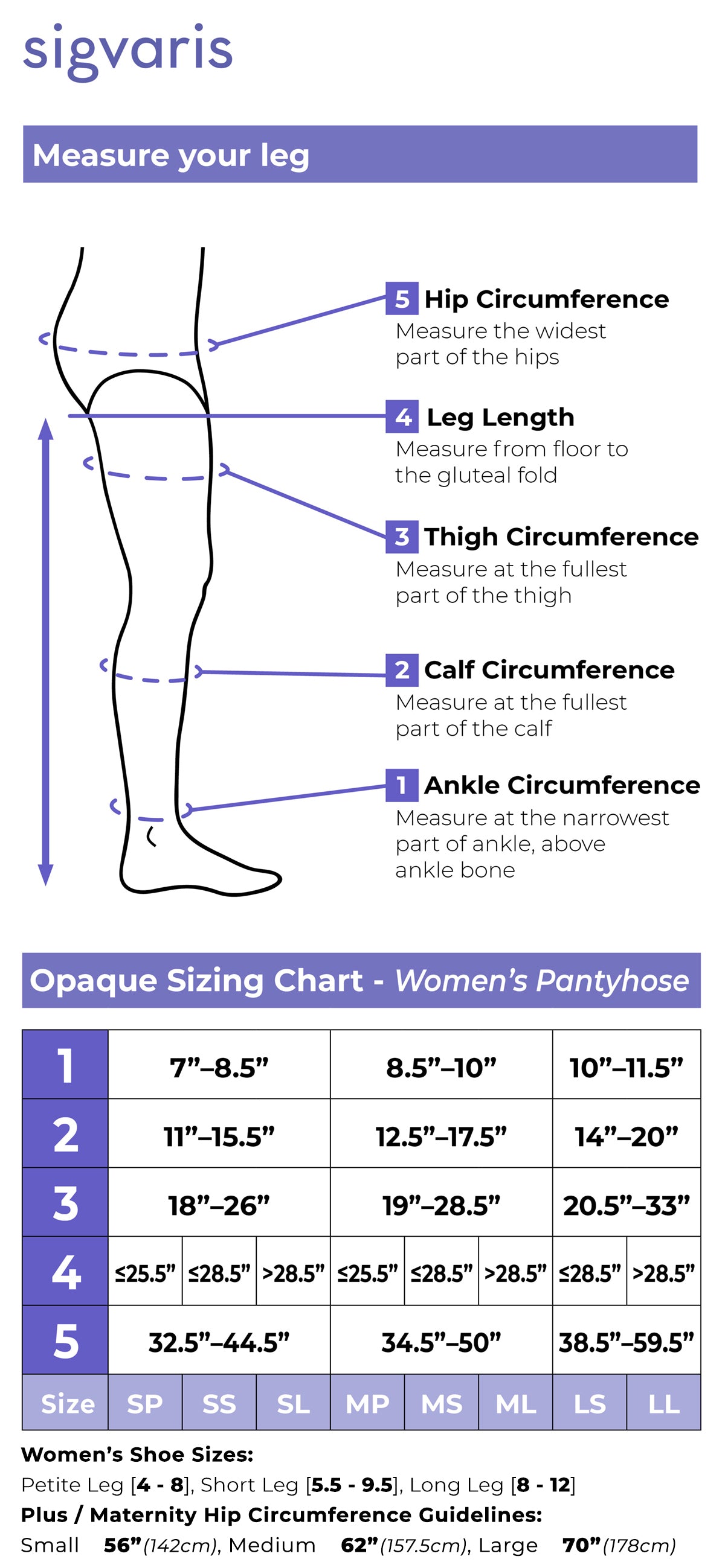 Sigvaris Essential Maternity Pantyhose