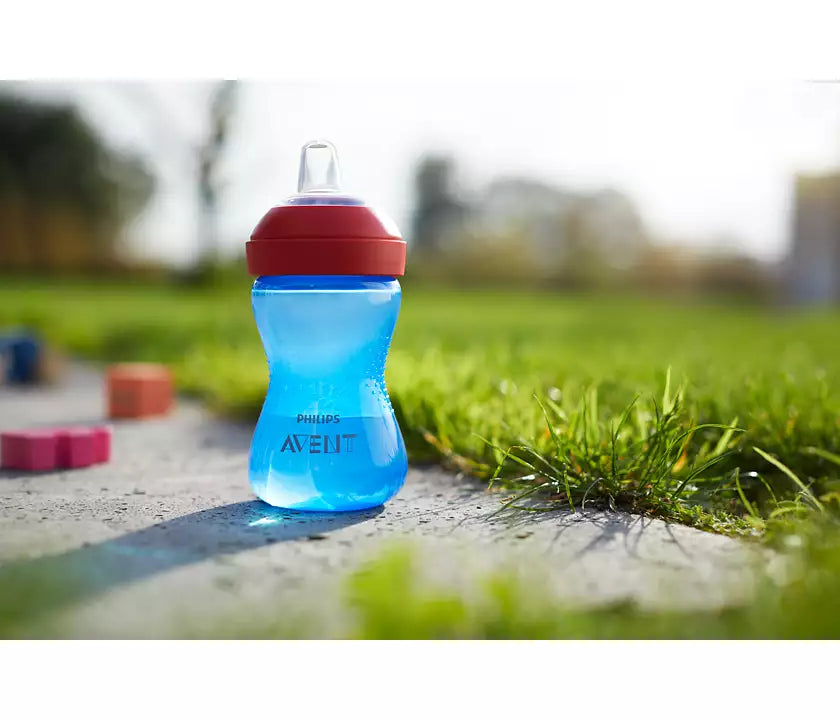 My Grippy Spout Cup, Blue/Green, 10oz, 2pk