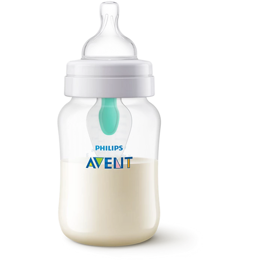 Anti-colic Baby Bottle With AirFree Vent, 9oz, 1pk, Clear