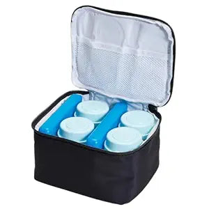 Zomee cooler and zipper bags with ice packs