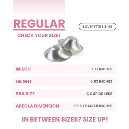 SILVERETTE® The Original Silver Nursing Cups, Pure 925 Silver