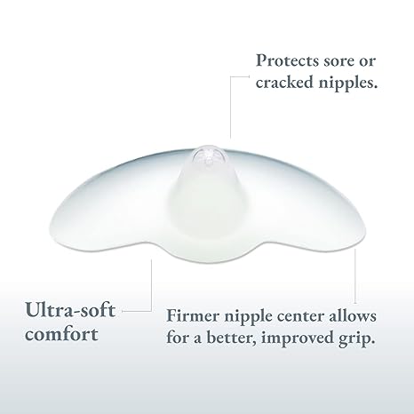 Ameda Washable Skin-to-Skin Nipple Shield for Breastfeeding, Ultra-Thin Flexible Silicone