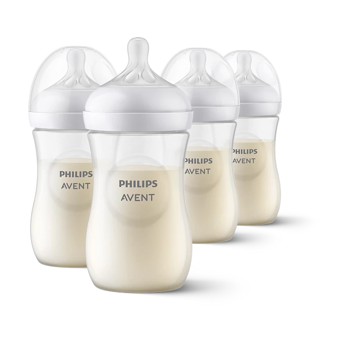 Natural Baby Bottle With Natural Response Nipple, Clear, 11oz, 3pk