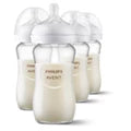 Glass Natural Baby Bottle With Natural Response Nipple, 8oz, 3pk