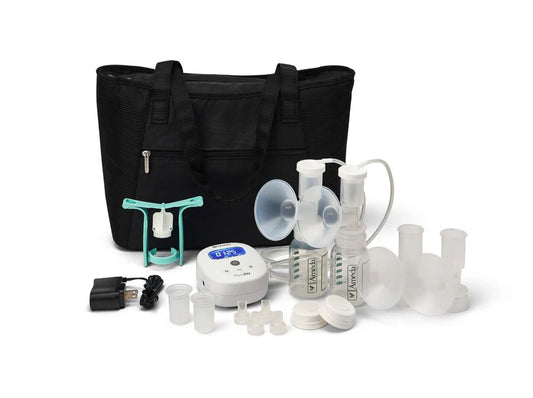 Ameda Mya Joy Breast Pump with Tote Bag and Accessories