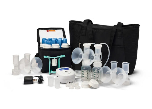 Ameda Mya Joy Breast Pump with Tote Bag and Deluxe Accessories