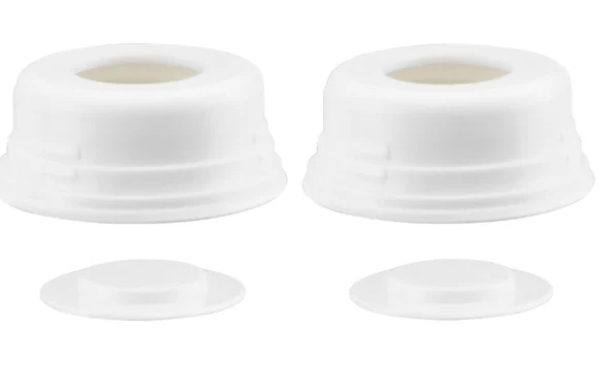Ameda Replacement Locking Rings and Caps 2 pack