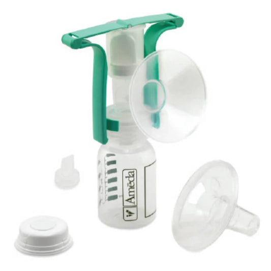 Ameda Portable Manual Breast Pump with Flexishield