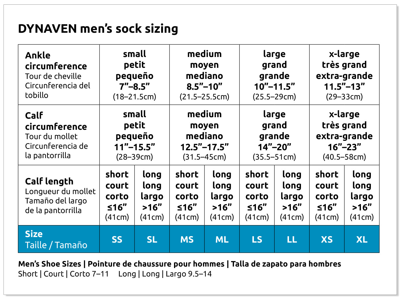 Men's Dynaven knee highs 20-30 mmhg.