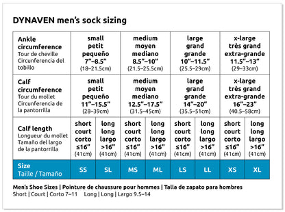 Men's Dynaven knee highs 20-30 mmhg.