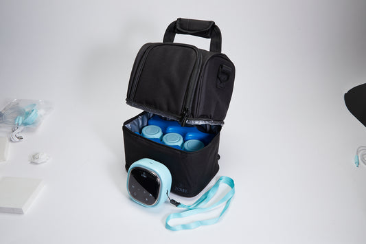 Zomee cooler and zipper bags with ice packs