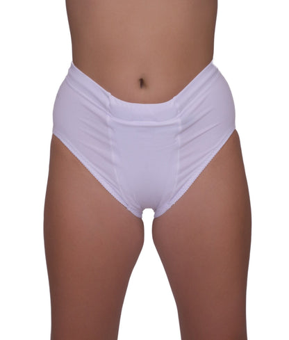 Vulvar Varicosity and Prolapse Support Brief with Groin Compression Bands and Hot & Cold Therapy Gel Pad