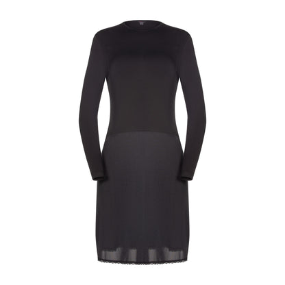 Nursing Long Sleeve Shell Slip With Zippers, Viscose Top Nylon Bottom- FK315