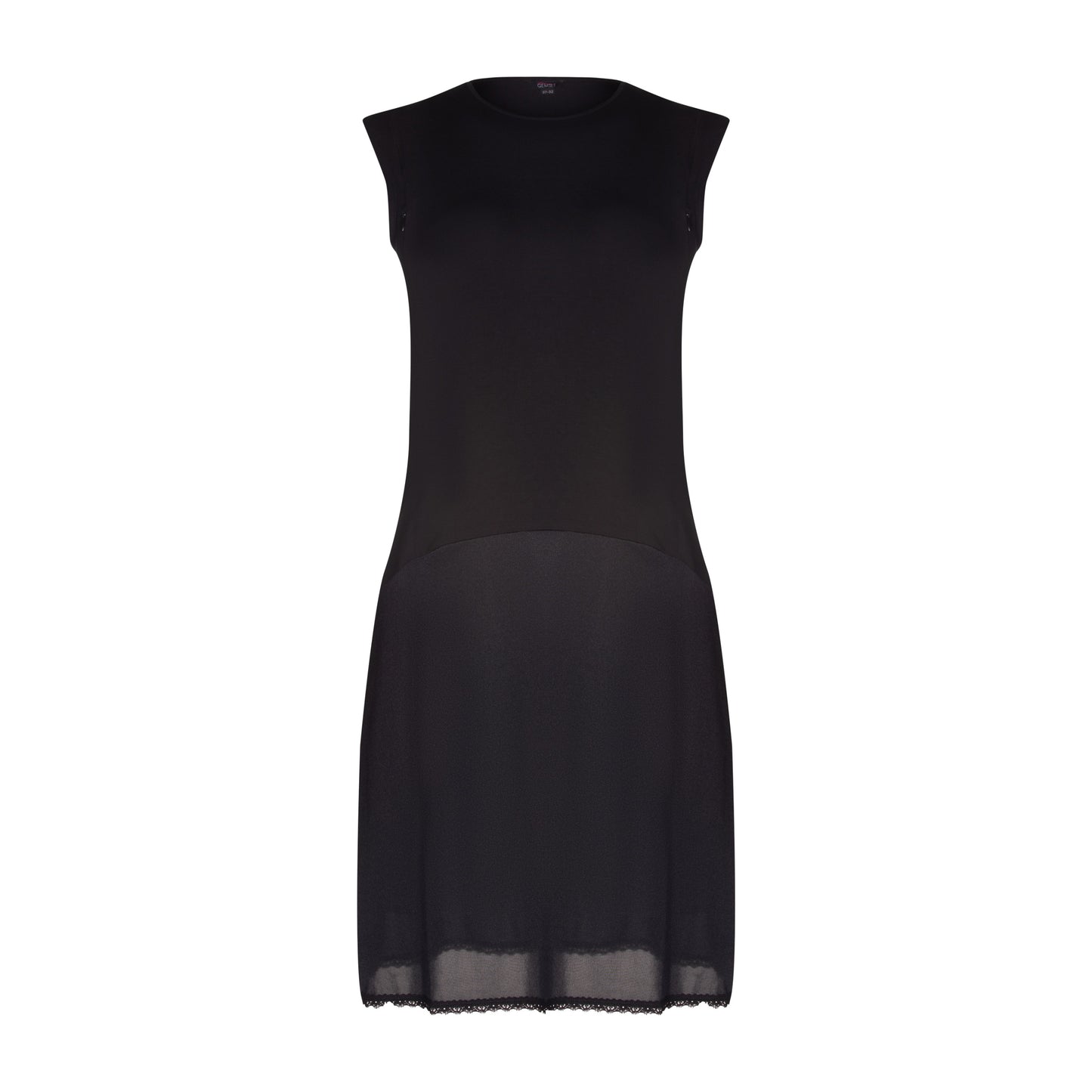 Nursing Sleeveless Shell Slip With Zipper, Viscose Top Nylon Bottom- FK316