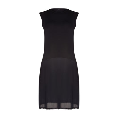 Nursing Sleeveless Shell Slip With Zipper, Viscose Top Nylon Bottom- FK316
