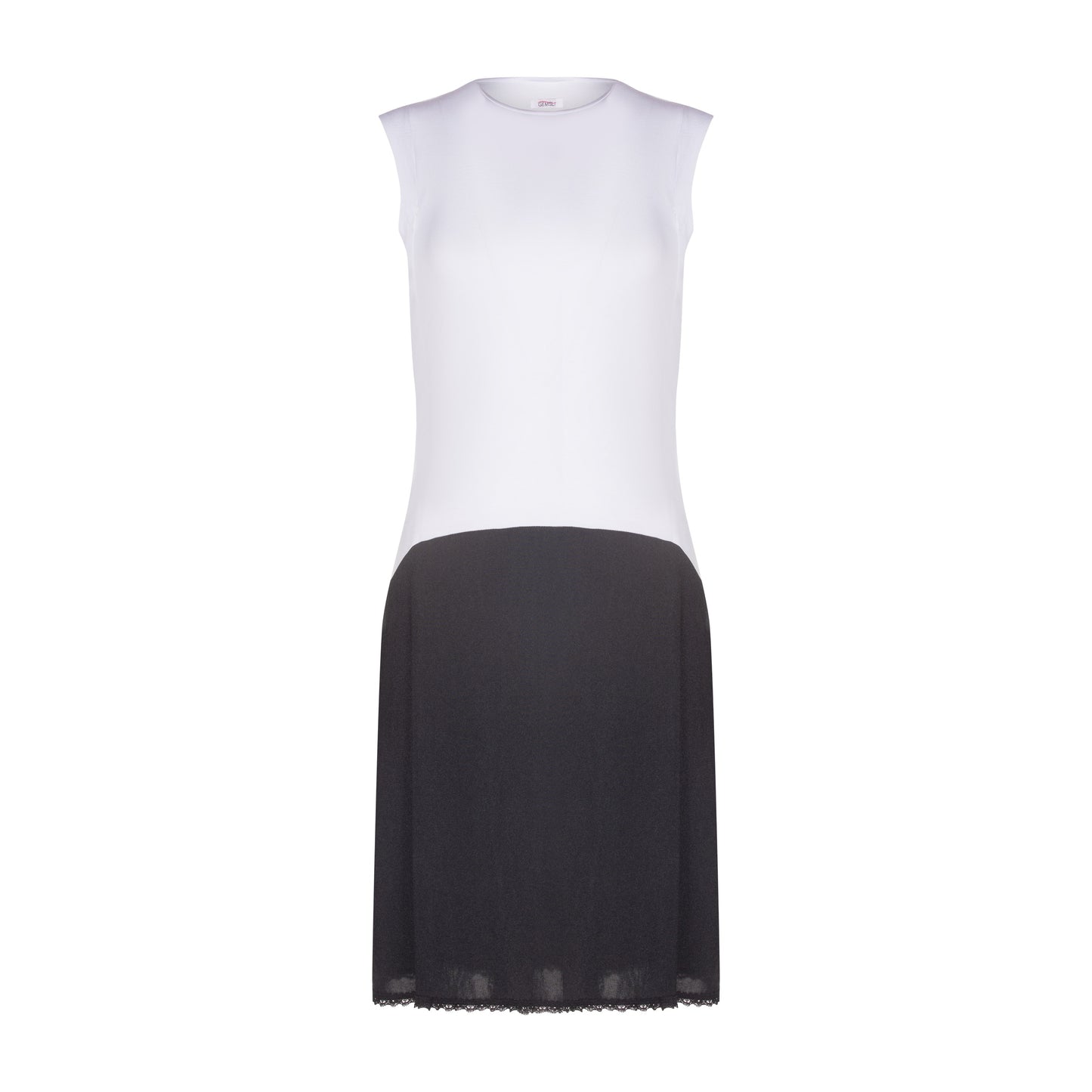 Nursing Sleeveless Shell Slip With Zipper, Viscose Top Nylon Bottom- FK316