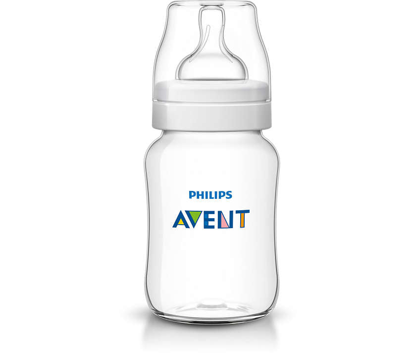 Anti-colic Baby Bottles, 11oz, 2pk, Clear