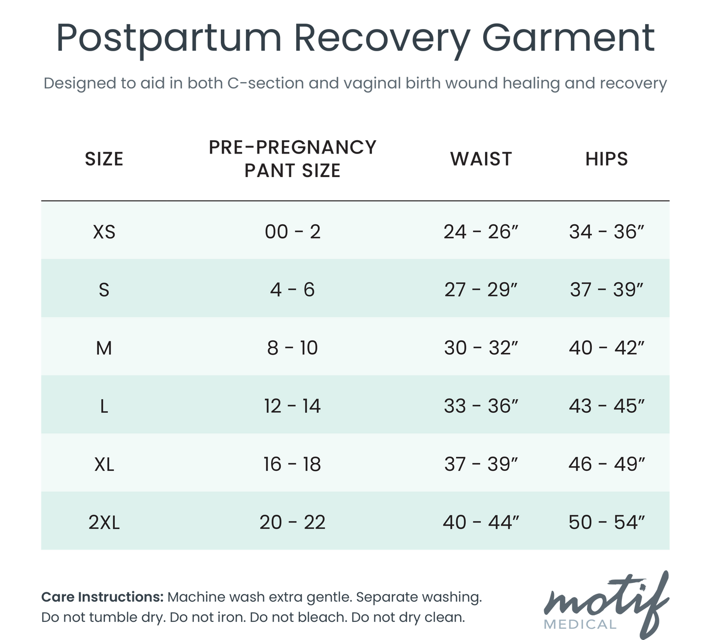 Motif Postpartum Recovery Garment C-Section & Natural Birth