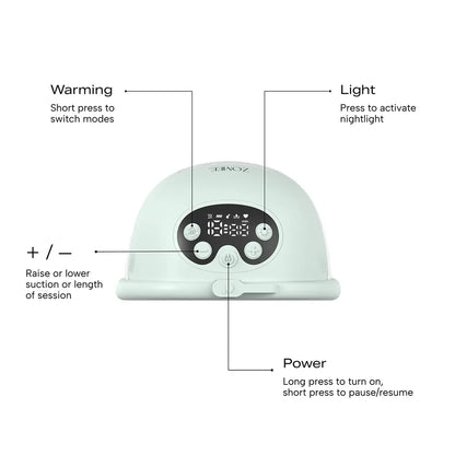 Zomee Mother's Nature W1 Warming  Wearable Breastpump