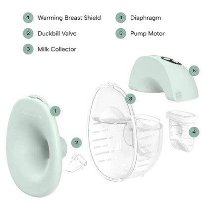 Zomee Mother's Nature W1 Warming  Wearable Breastpump