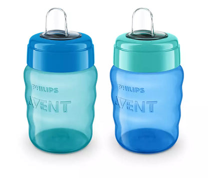 My Easy Sippy Cup, Blue/Green, 9oz, 2pk